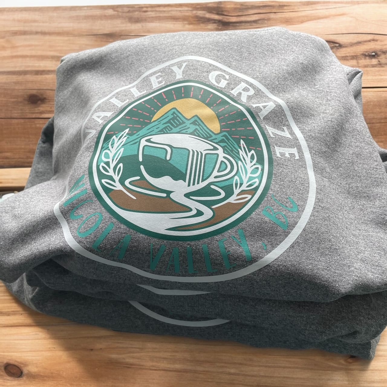 valley graze custom grey sweater