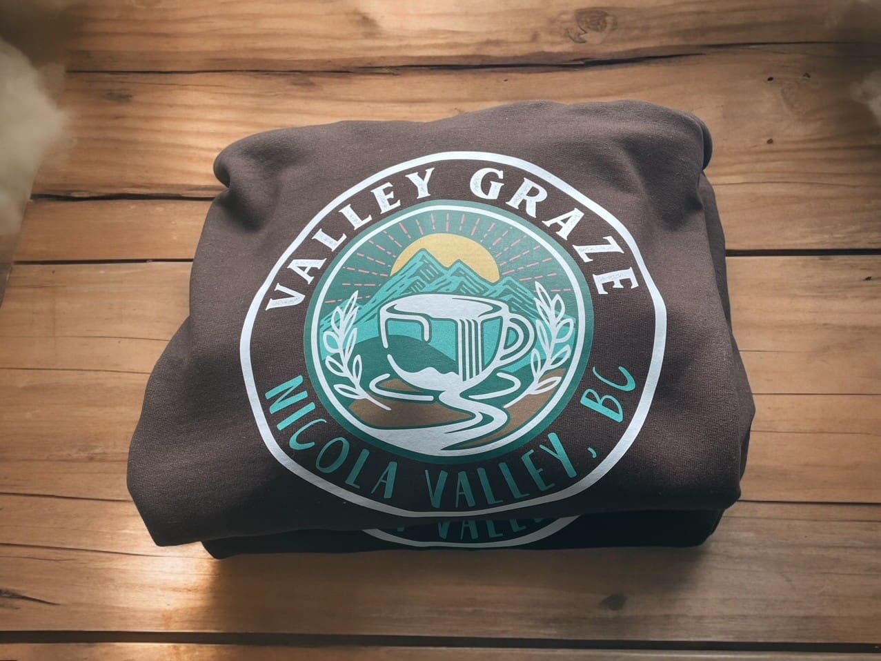 valley graze custom brown sweater