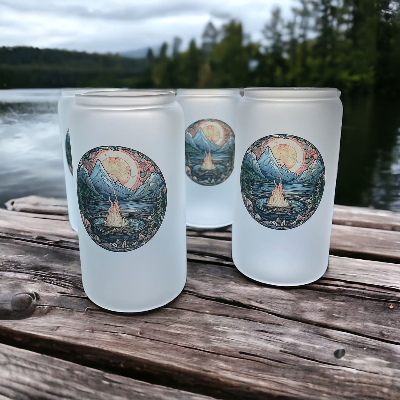 custom frosted glasses