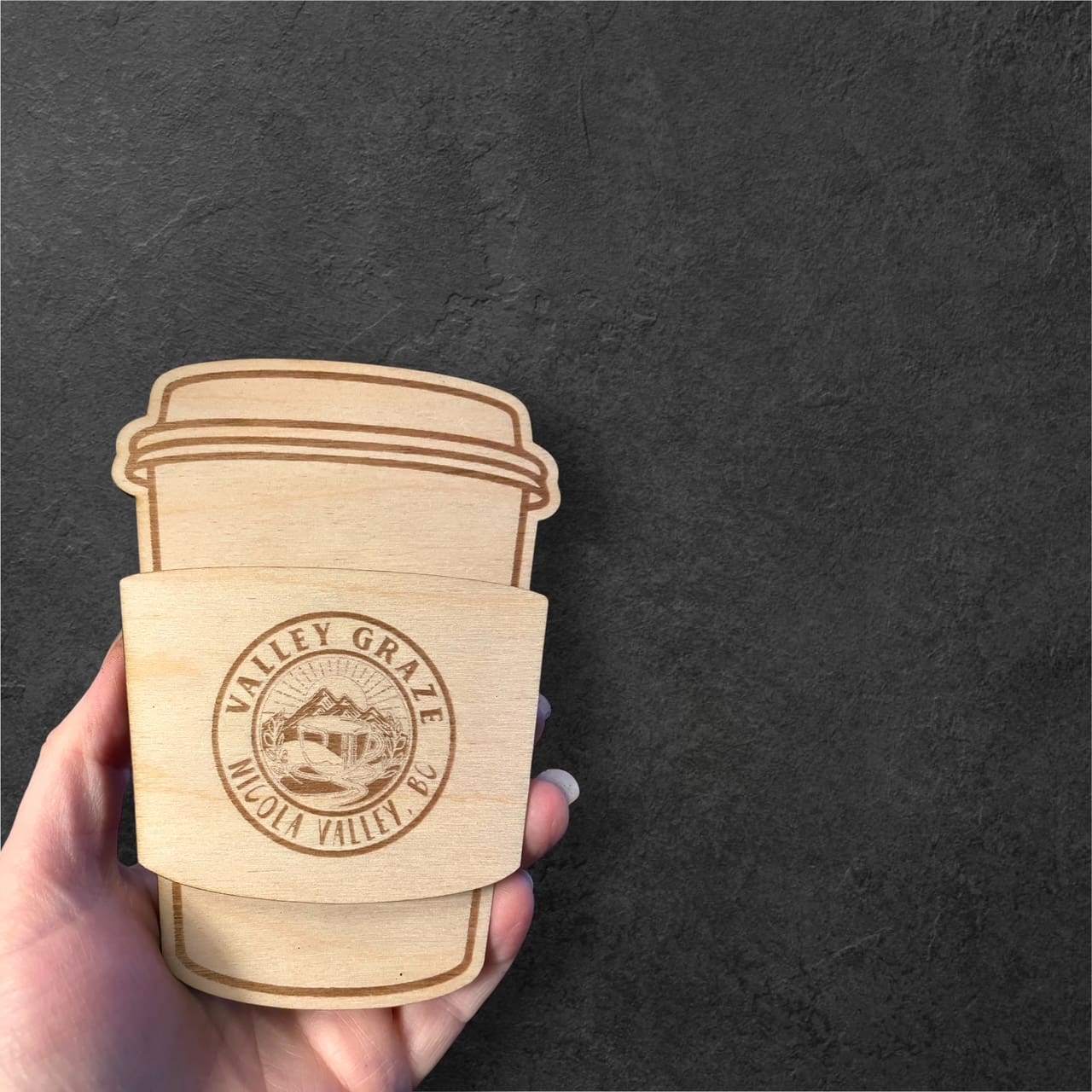 Valley Graze wooden coasters